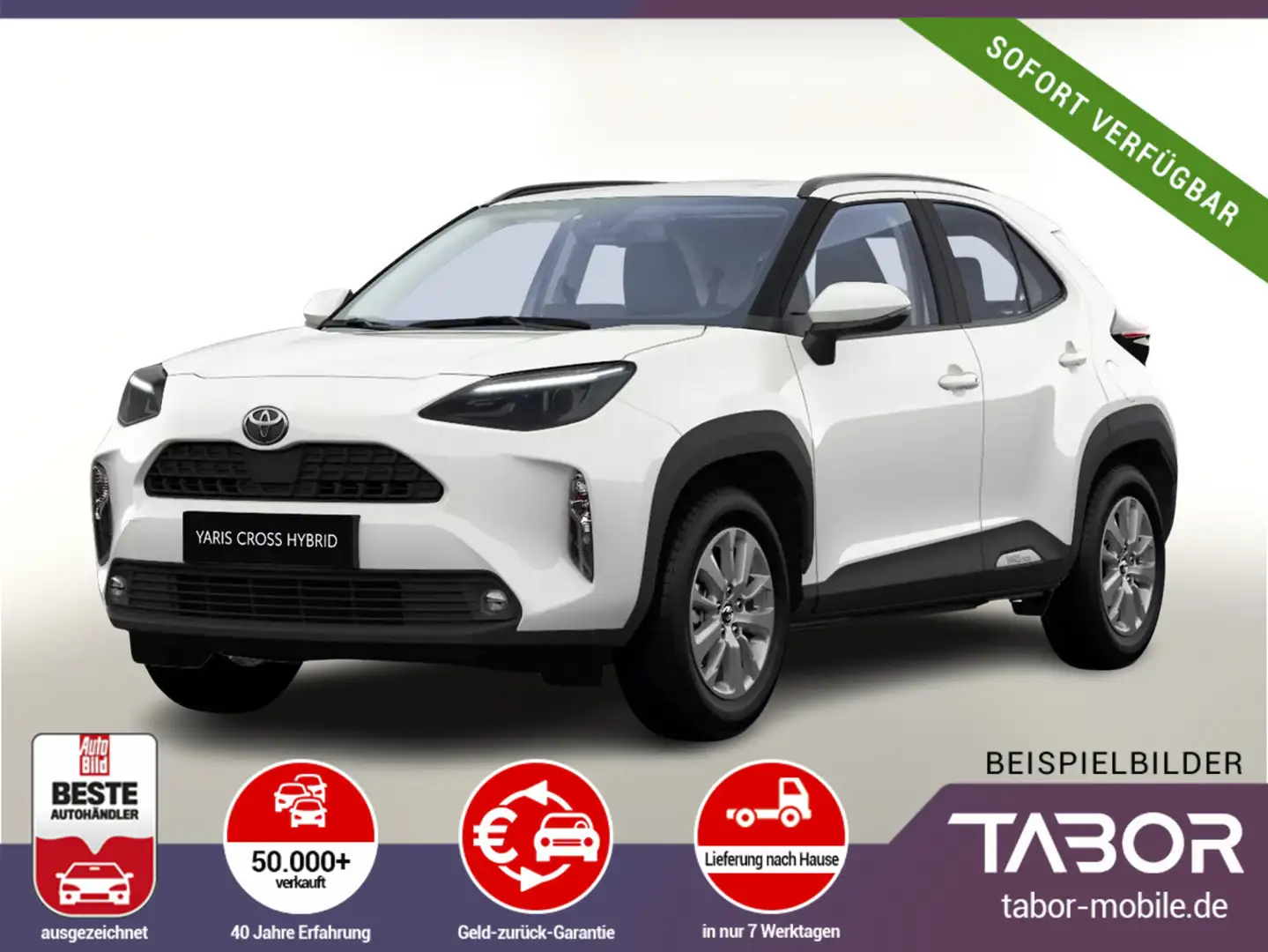 Toyota Yaris Cross 1.5 HEV 116 CVT Kam Sitzheizung ACC Weiß - 1