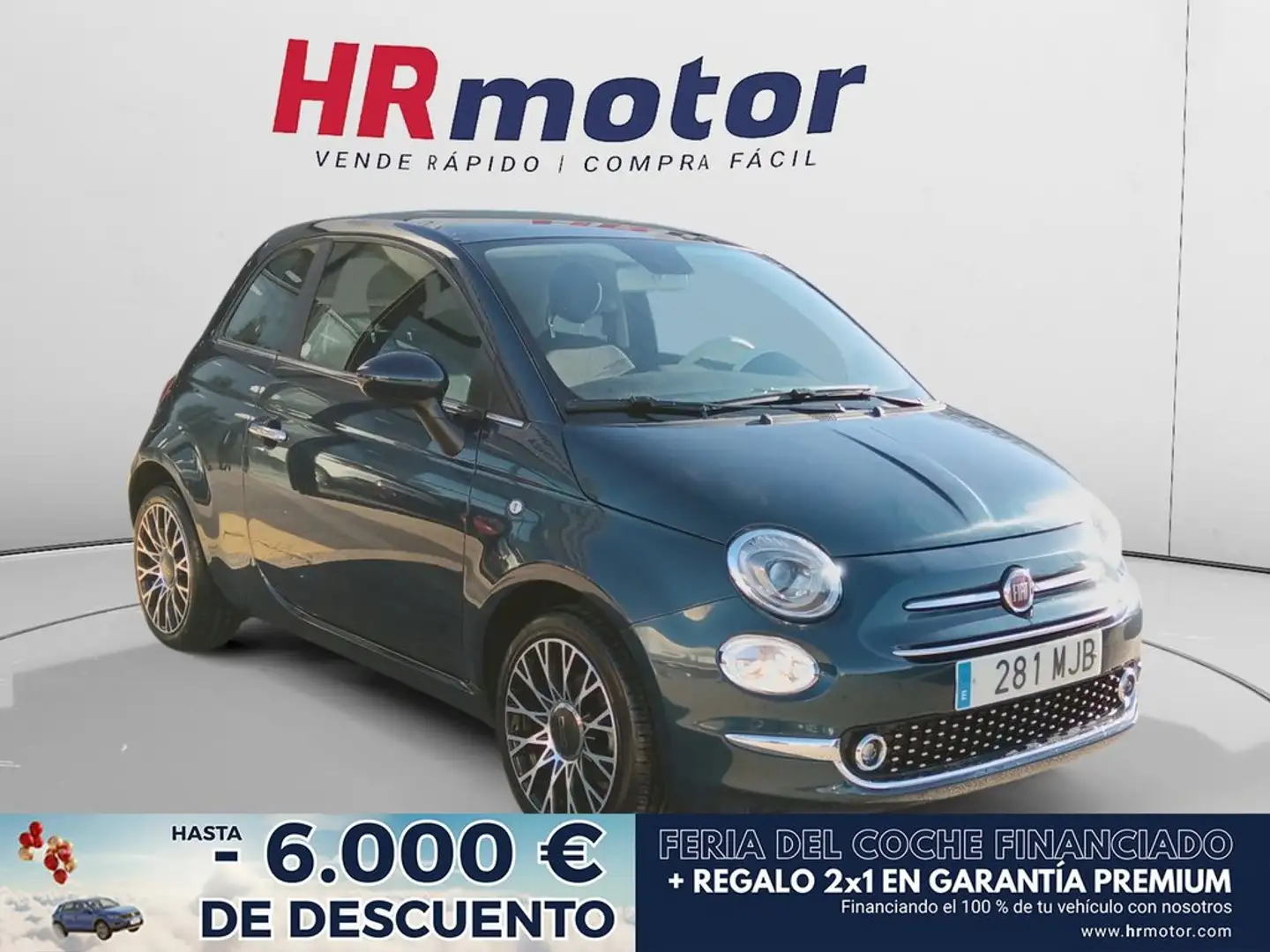 Fiat 500 1.0 Mild Hybrid Monotrim Bleu - 1