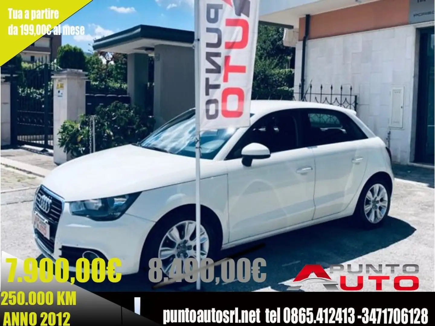 Audi A1 SPB 1.6 TDI S tronic Ambition Bianco - 1