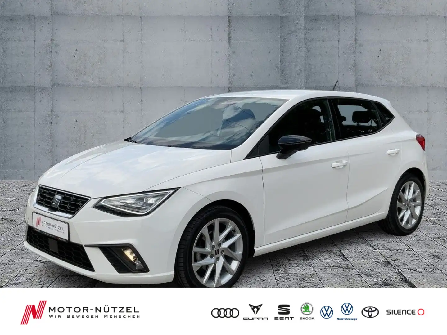 SEAT Ibiza 1.5 TSI DSG FR-LINE LED+NAV+APP+GRA+NSW+VC Weiß - 1