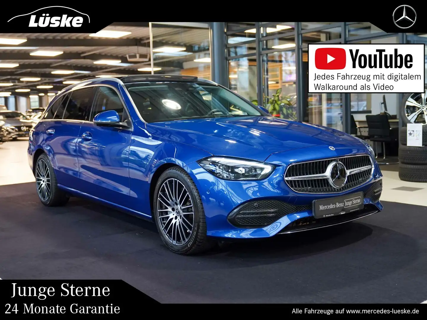 Mercedes-Benz C 300 C 300 d T AVANTGARDE Pano Massage Fahrassistenz Blau - 1