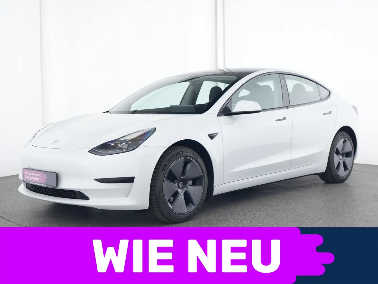 Tesla Model 3 RückfahrkameraHD|ACC|Navigation|SHZ Weiß - 1