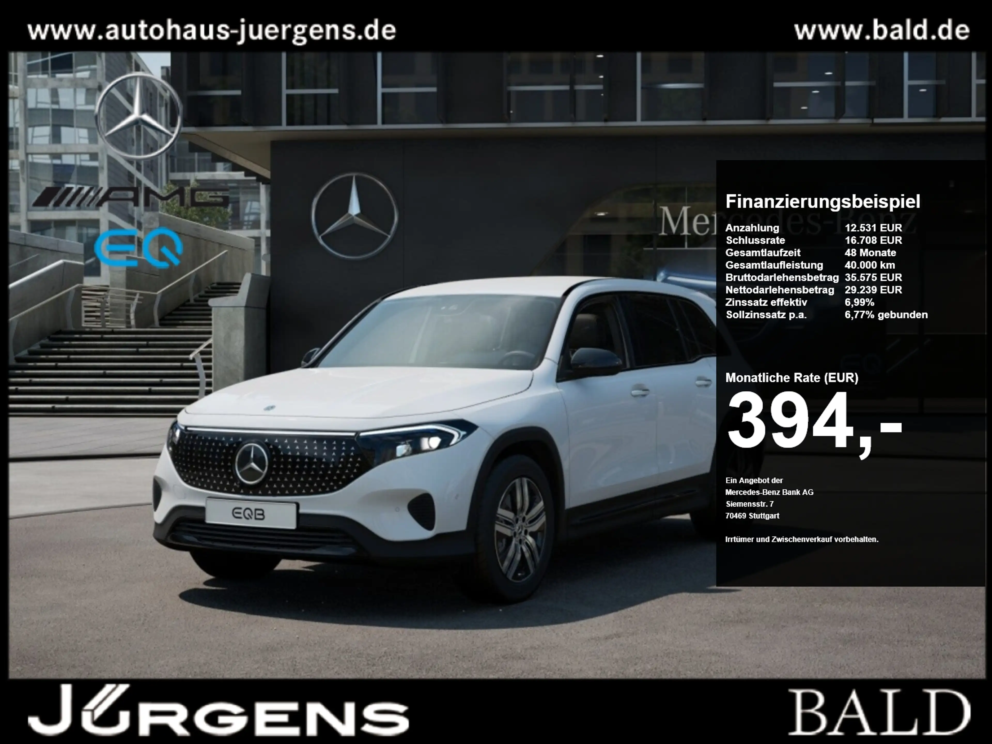 Mercedes-Benz EQB 250 + 7 Sitzer+Distr+Night+Amb+ILS+Cam+LED