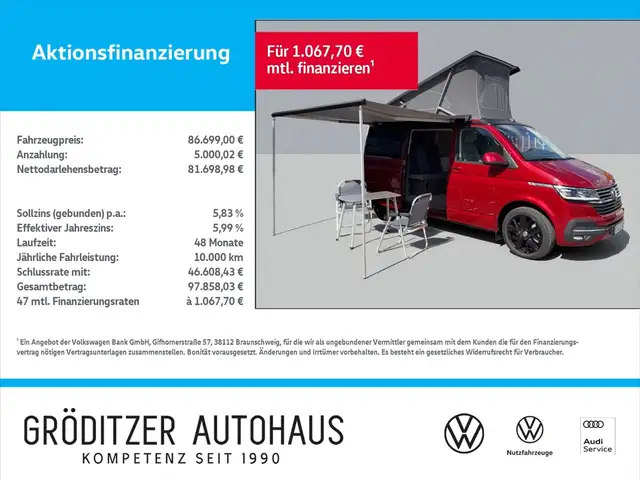 Volkswagen T6 California T6.1 California Ocean 4Motion ACC|DCC|AHK|CAM