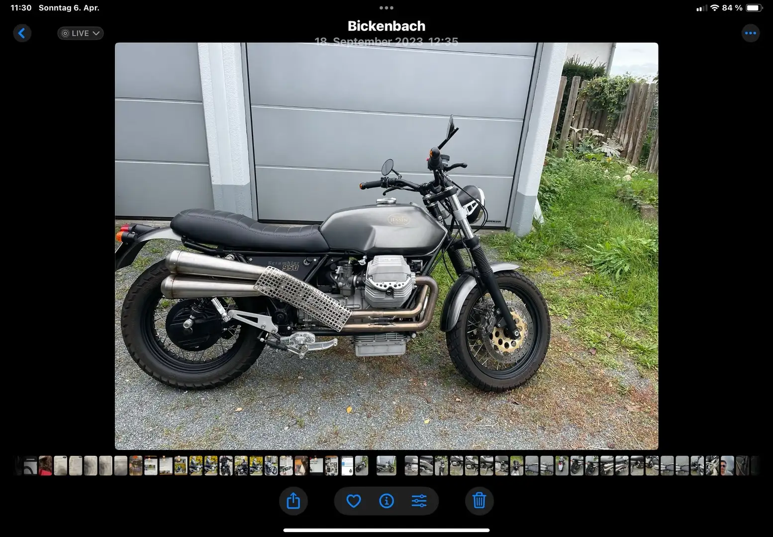 Moto Guzzi Mille GT Doc Jensen Scrambler 950 Gris - 2