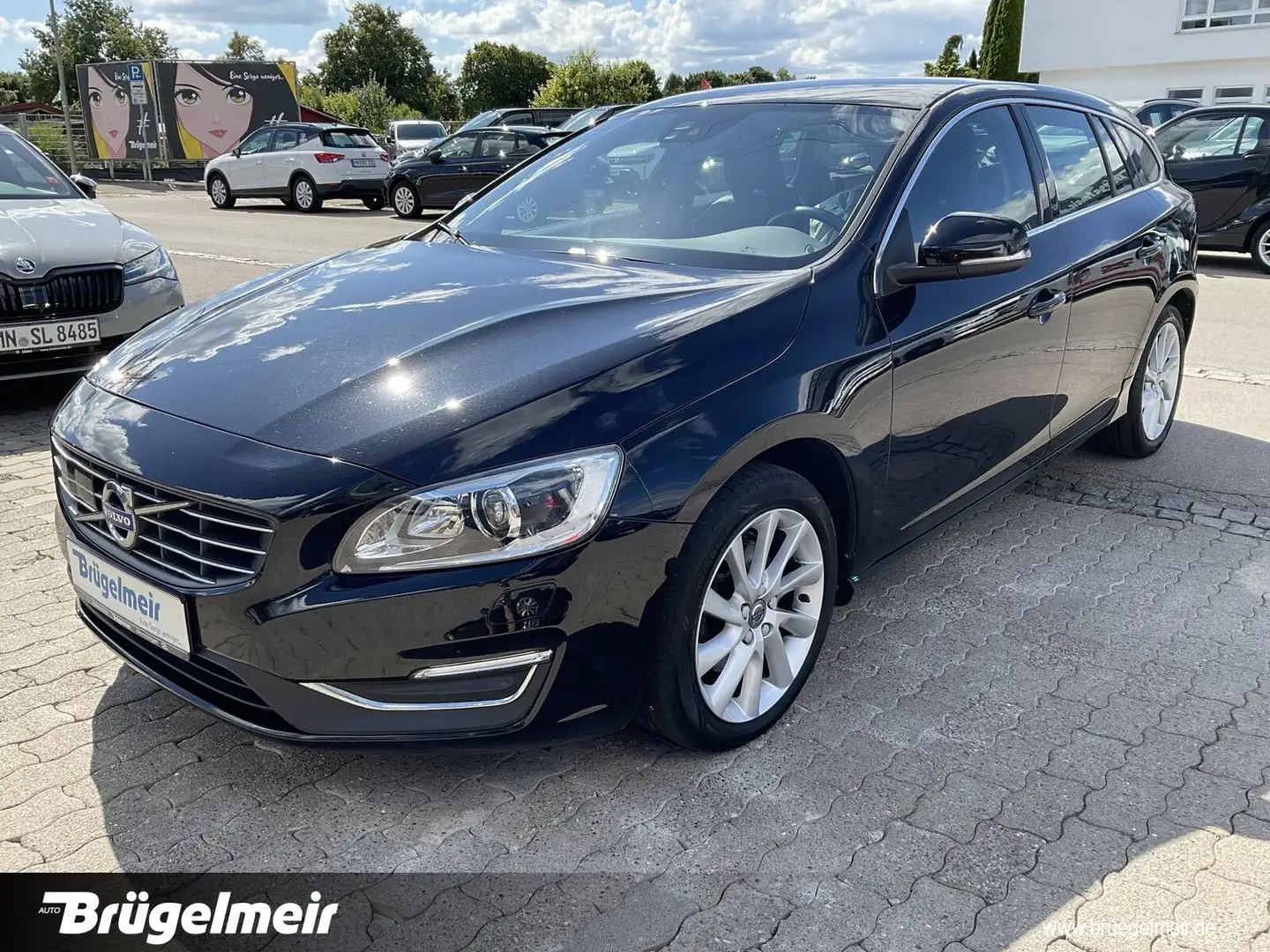 Volvo V60 V 60 D4 Summum+AUTOM+NAVI+LEDER+8xALU+ACC+AHK+SH Чорний - 2