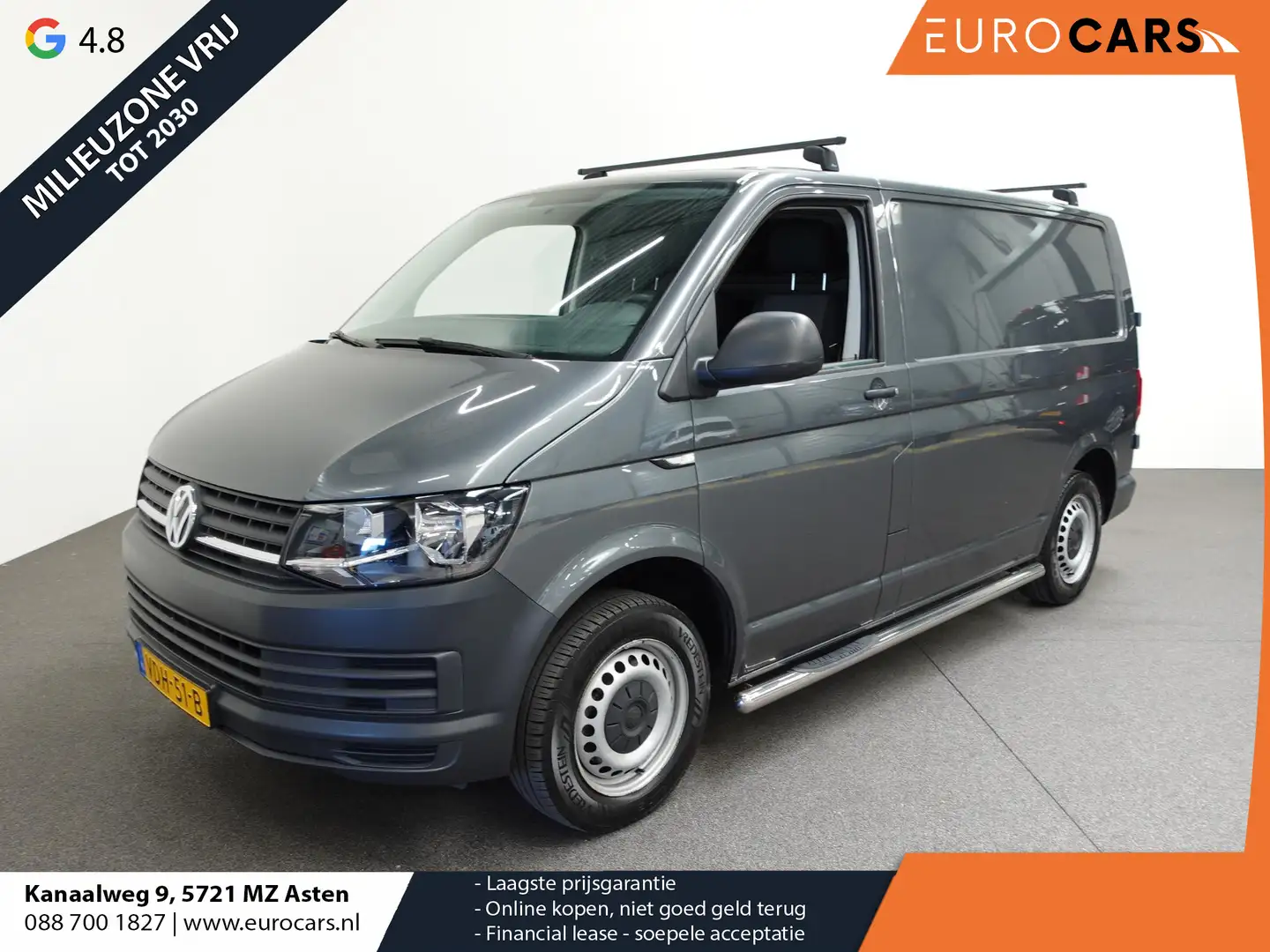 Volkswagen T6 Transporter 2.0 TDI L1H1 Airco Cruise control Trekhaak Parkeer Gris - 1