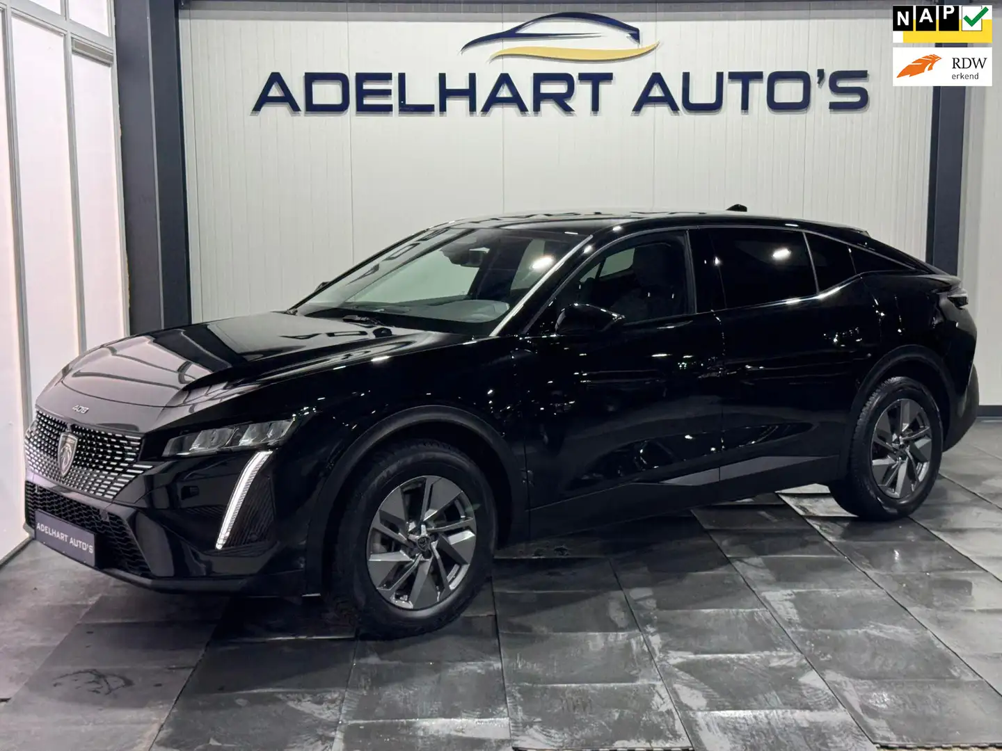 Peugeot 408 1.6 HYbrid Allure 180 EAT8 / Navigatie full map / Schwarz - 1