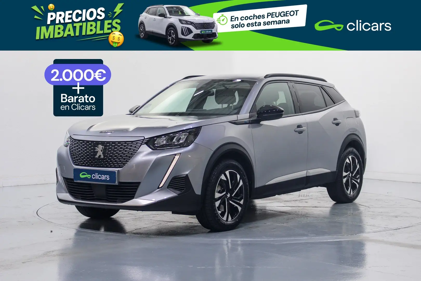 Peugeot 2008 Allure Pack Eléctrico 100kW Gris - 1