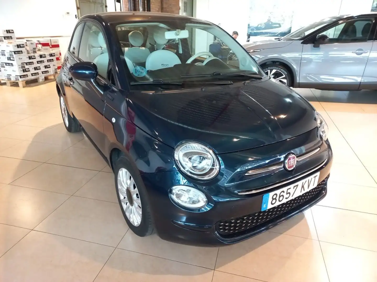 Fiat 500 1.2 LOUNGE S&S 69 3P CONNECT Azul - 2