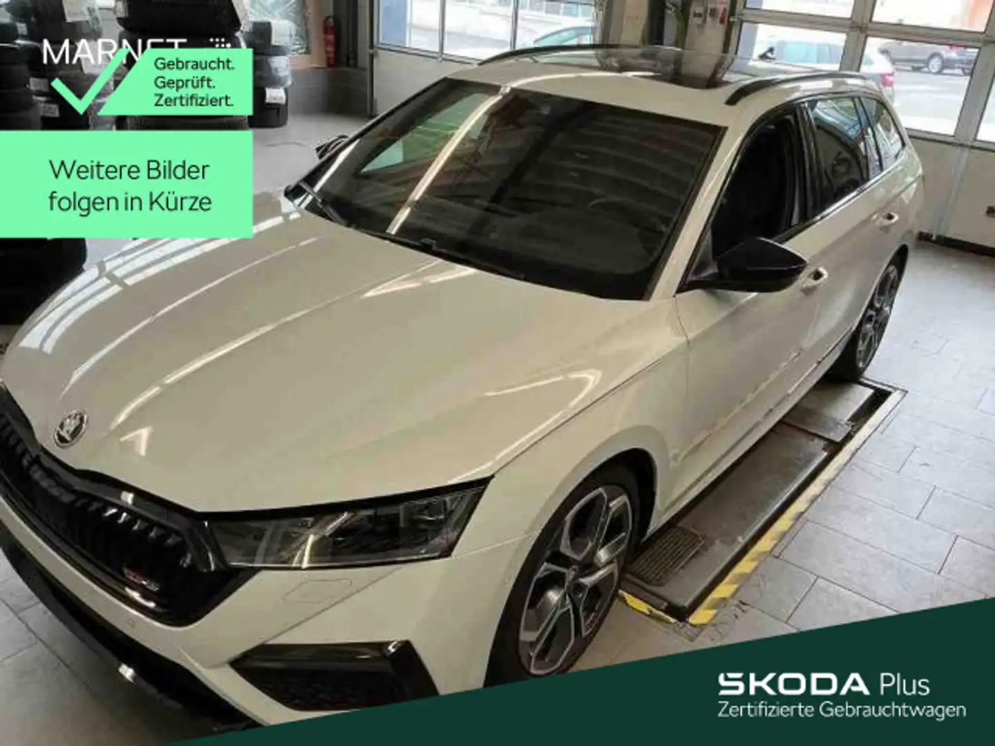 Skoda Octavia Combi 2.0 TDI DSG RS Plus 4x4 Navi*Pano Weiß - 1
