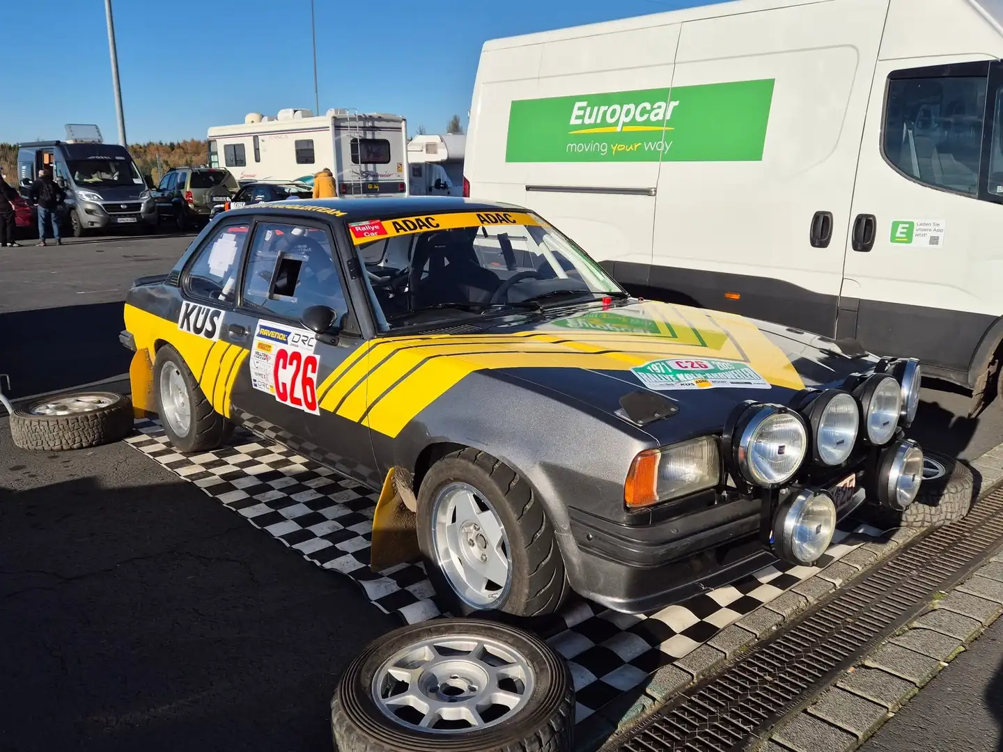 Opel Ascona B 1,9S Rallye Gr.2, FIA-HTP, H-Zulassung Gris - 2
