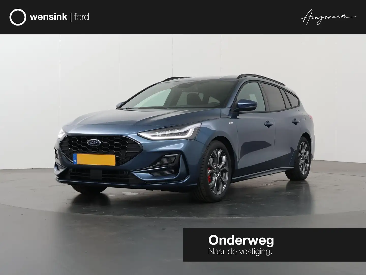 Ford Focus Wagon 1.0 EcoBoost Hybrid ST Line X | Winterpack Blauw - 1