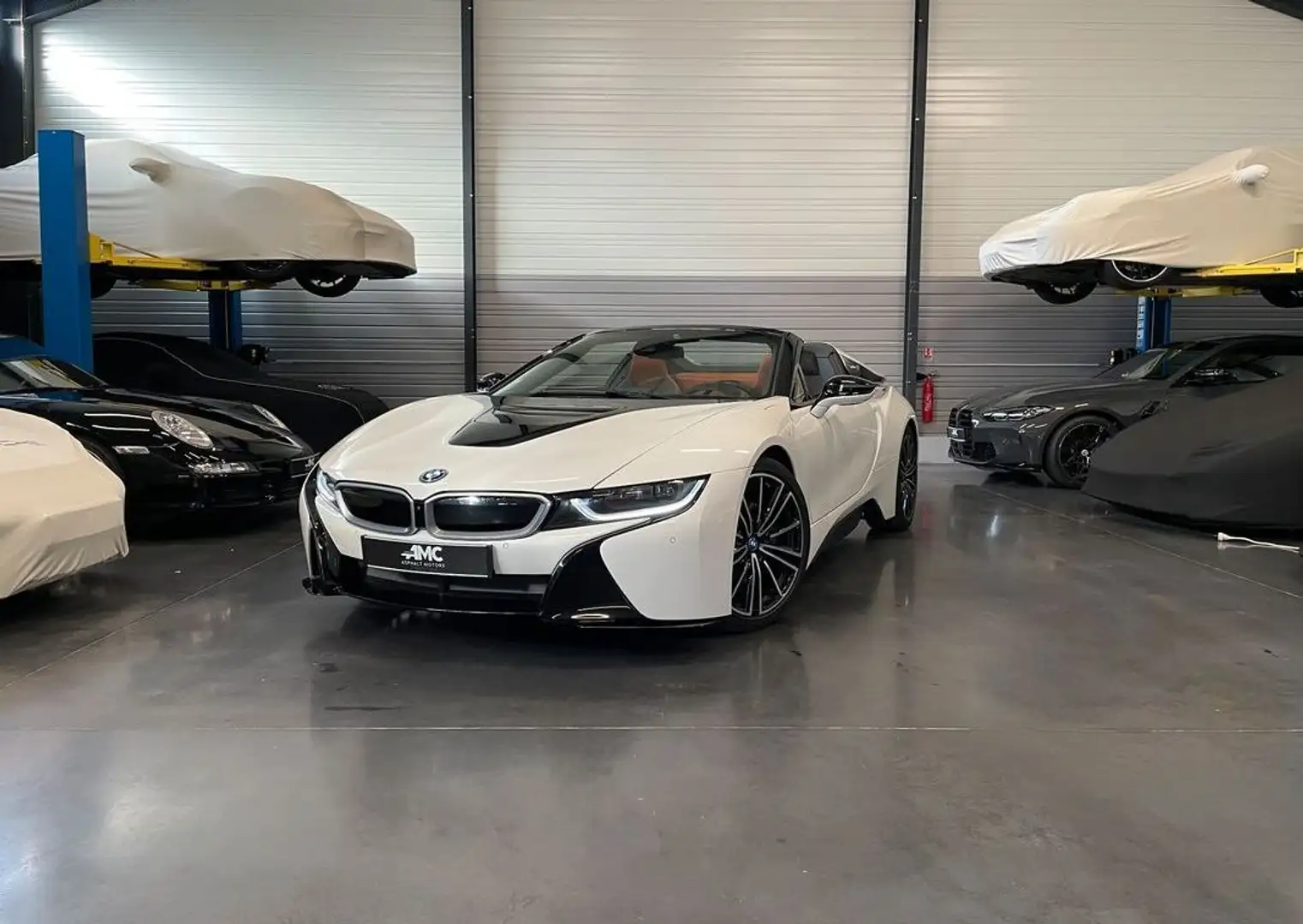BMW i8 ROADSTER – 374 CV Garantie 12 mois offerte 45 000 KM Harman Jantes 20″ Blanco - 1