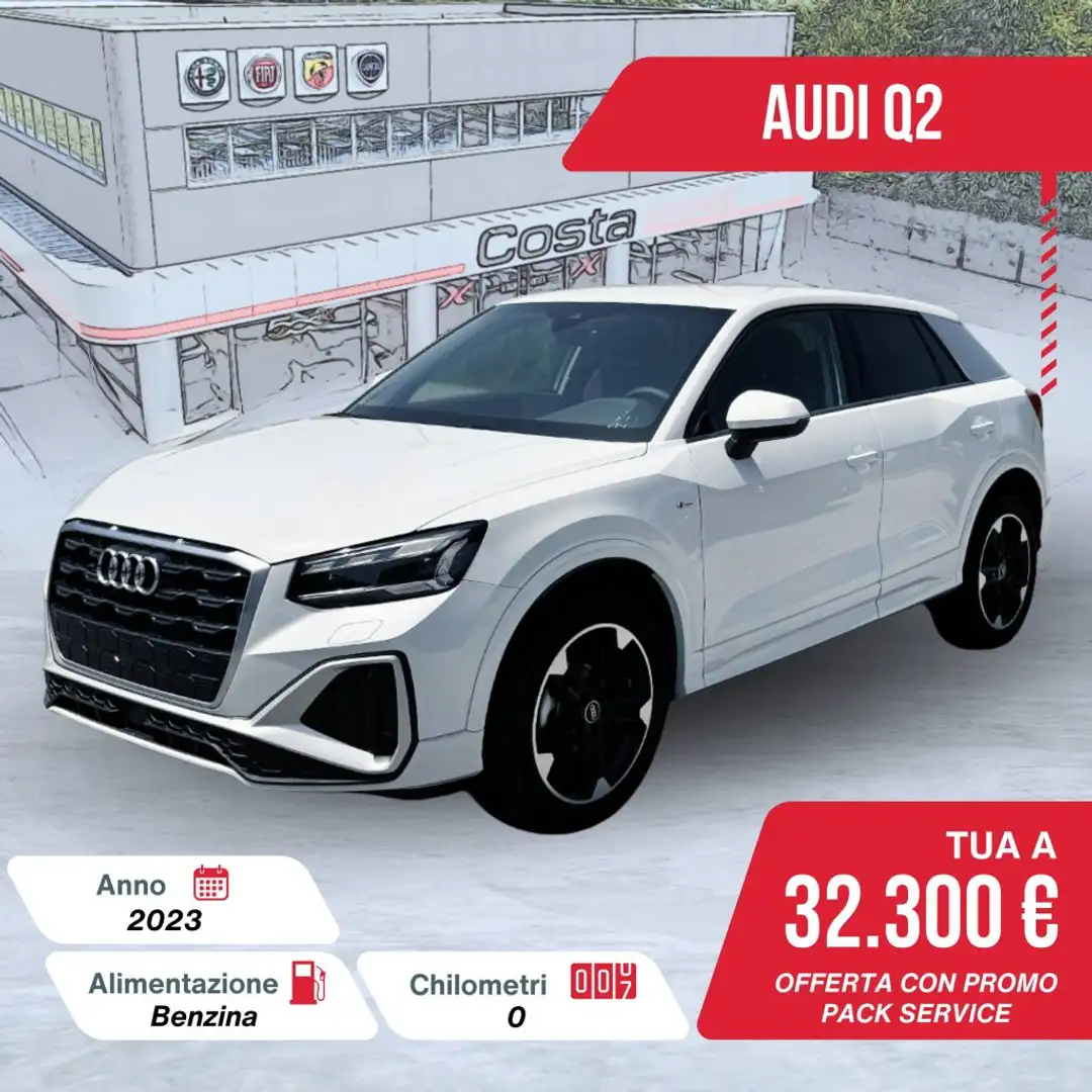 Audi Q2 35 TFSI S tronic S line Edition Bianco - 1