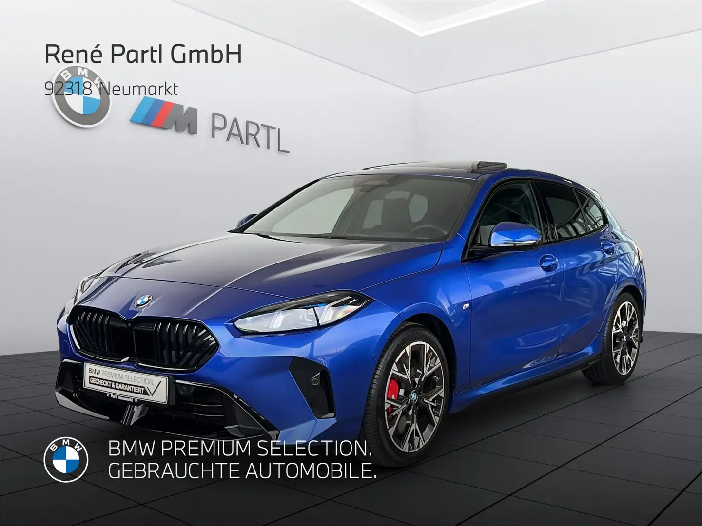 BMW 120 M-Sport-Pro LED ACC 360° HUD Pano AHK H/K Blauw - 1