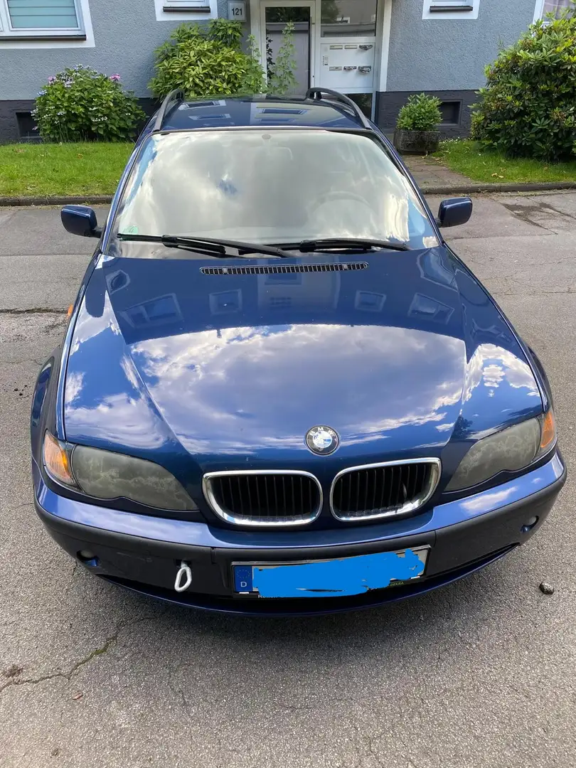 BMW 318 318d touring Bleu - 2