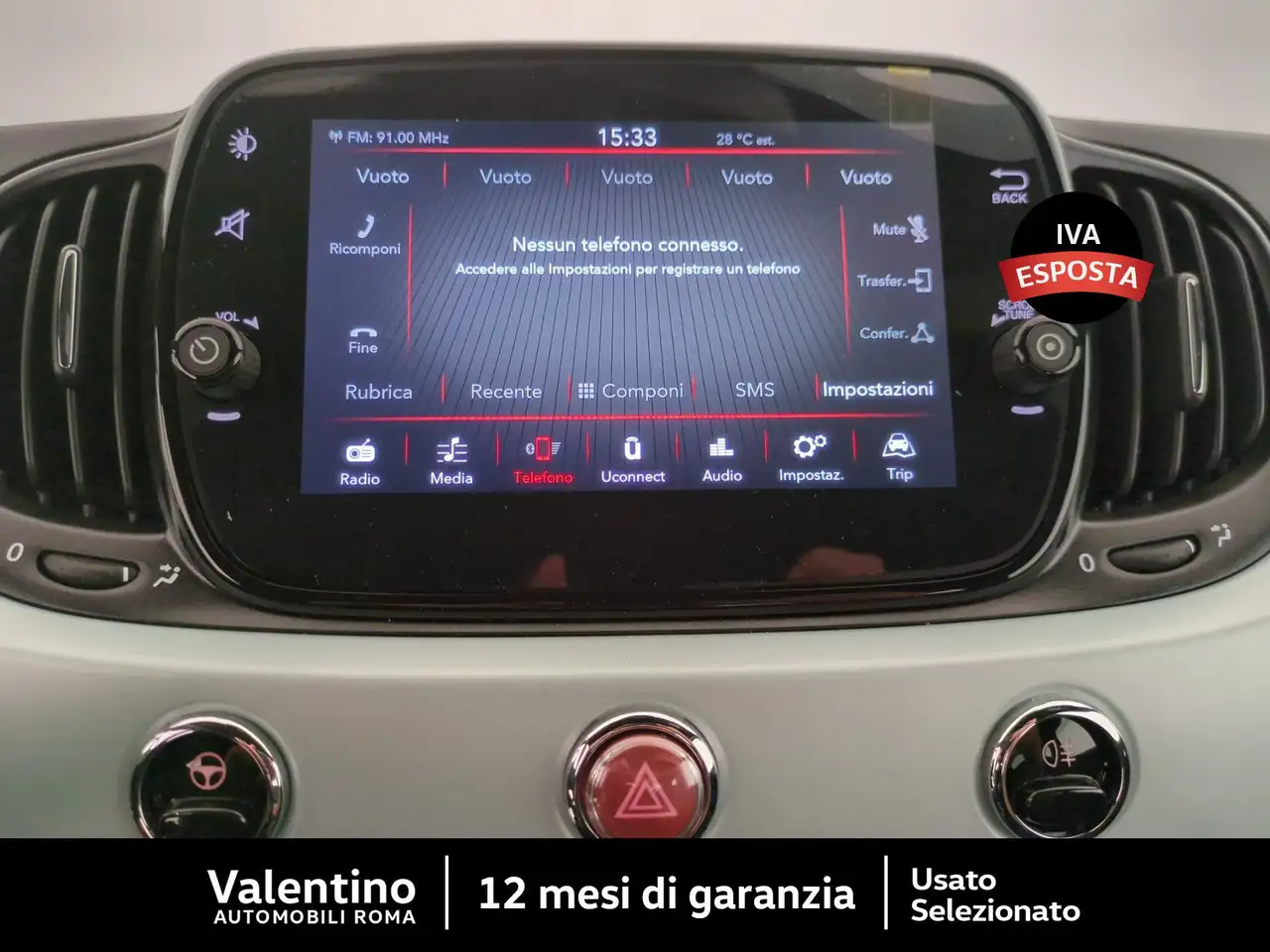 Fiat 500 1.0 70cv Ibrido club, миниатюра 15