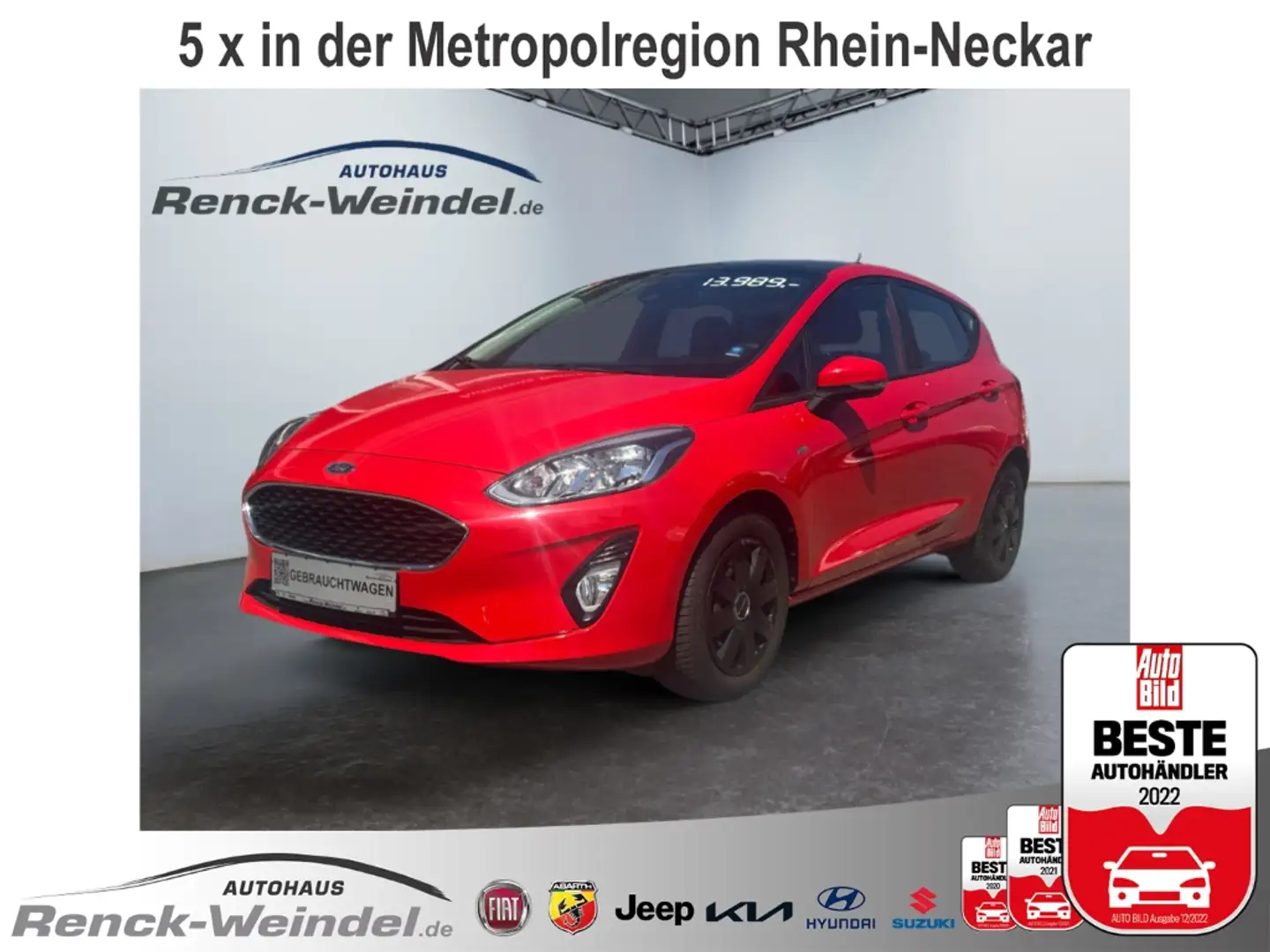 Ford Fiesta Cool & Connect 1.0 EcoBoost Panorama Navi Apple Ca Rosso - 1