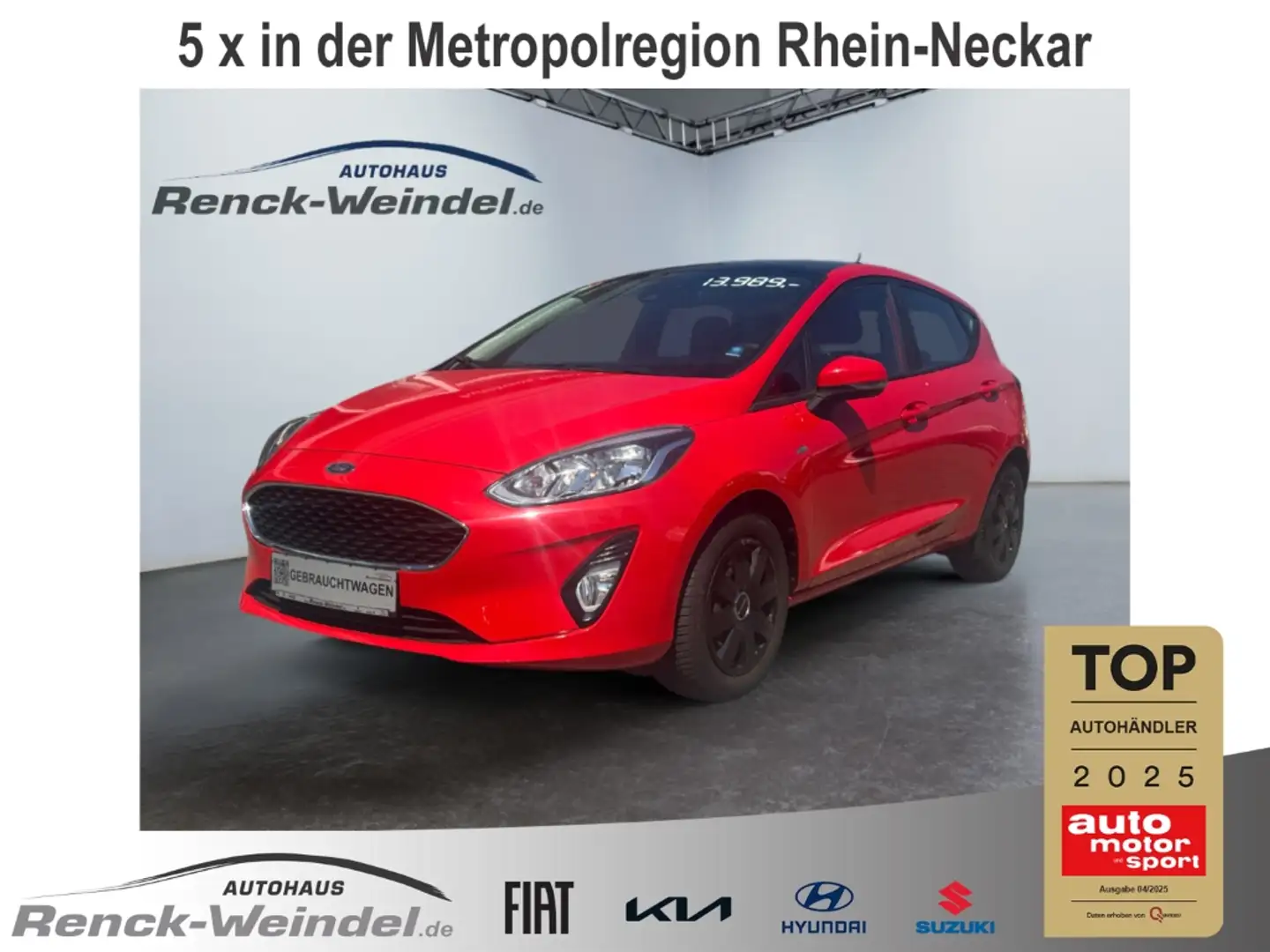 Ford Fiesta Cool & Connect 1.0 EcoBoost Panorama Navi Apple Ca Rot - 1