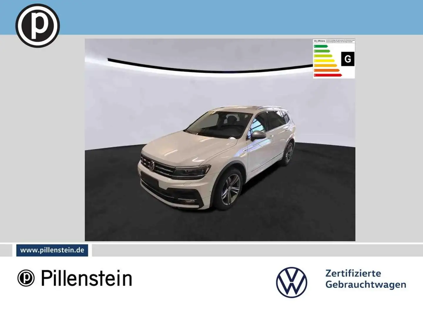 Volkswagen Tiguan Allspace TDI DSG 4M R-LINE AHK+NAVI+ACC+KAM Weiß - 1
