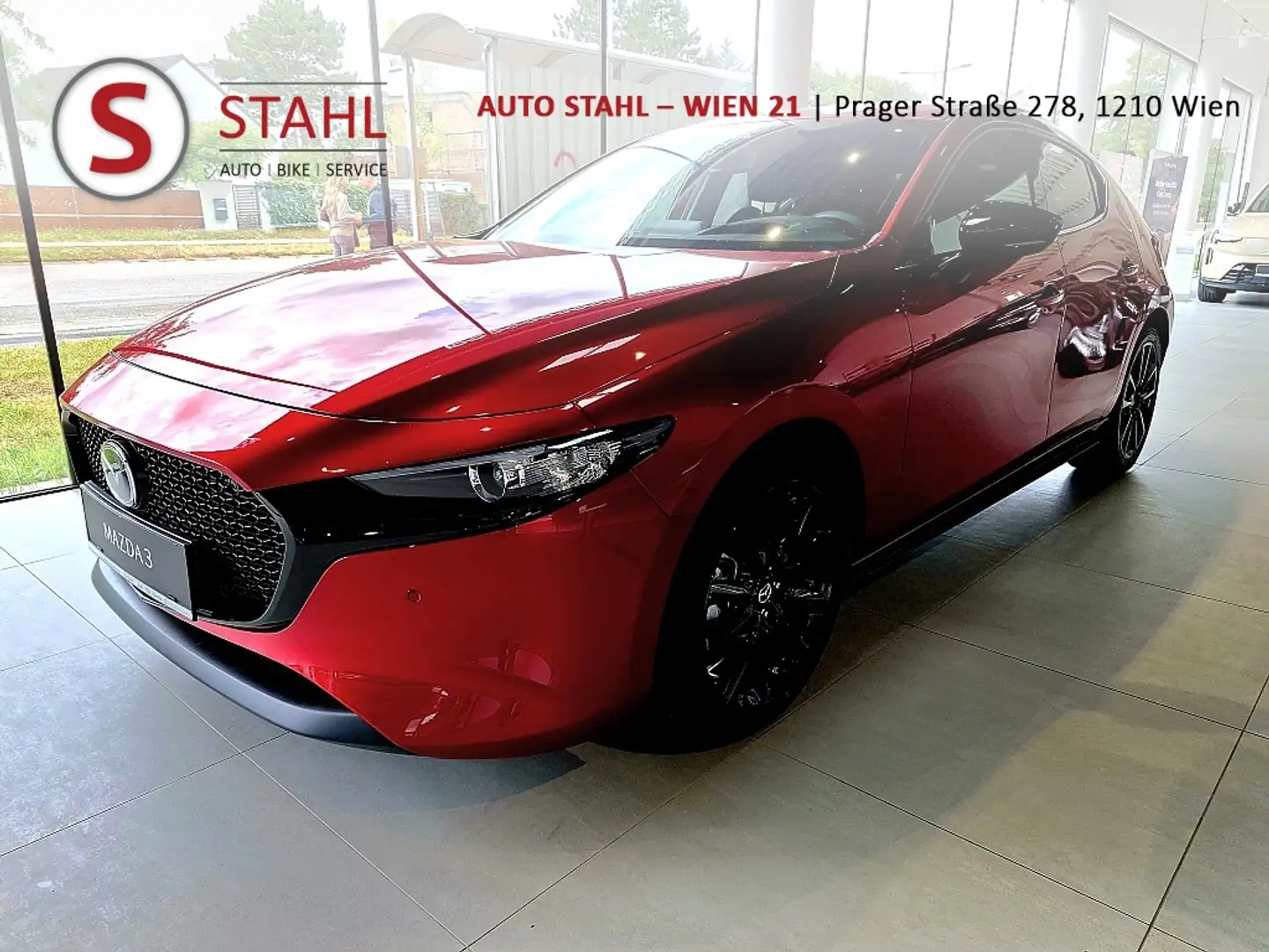 Mazda 3 Mazda3 e-Skyactiv-G140 Homura Aut. AUTO STAHL W... Rot - 1