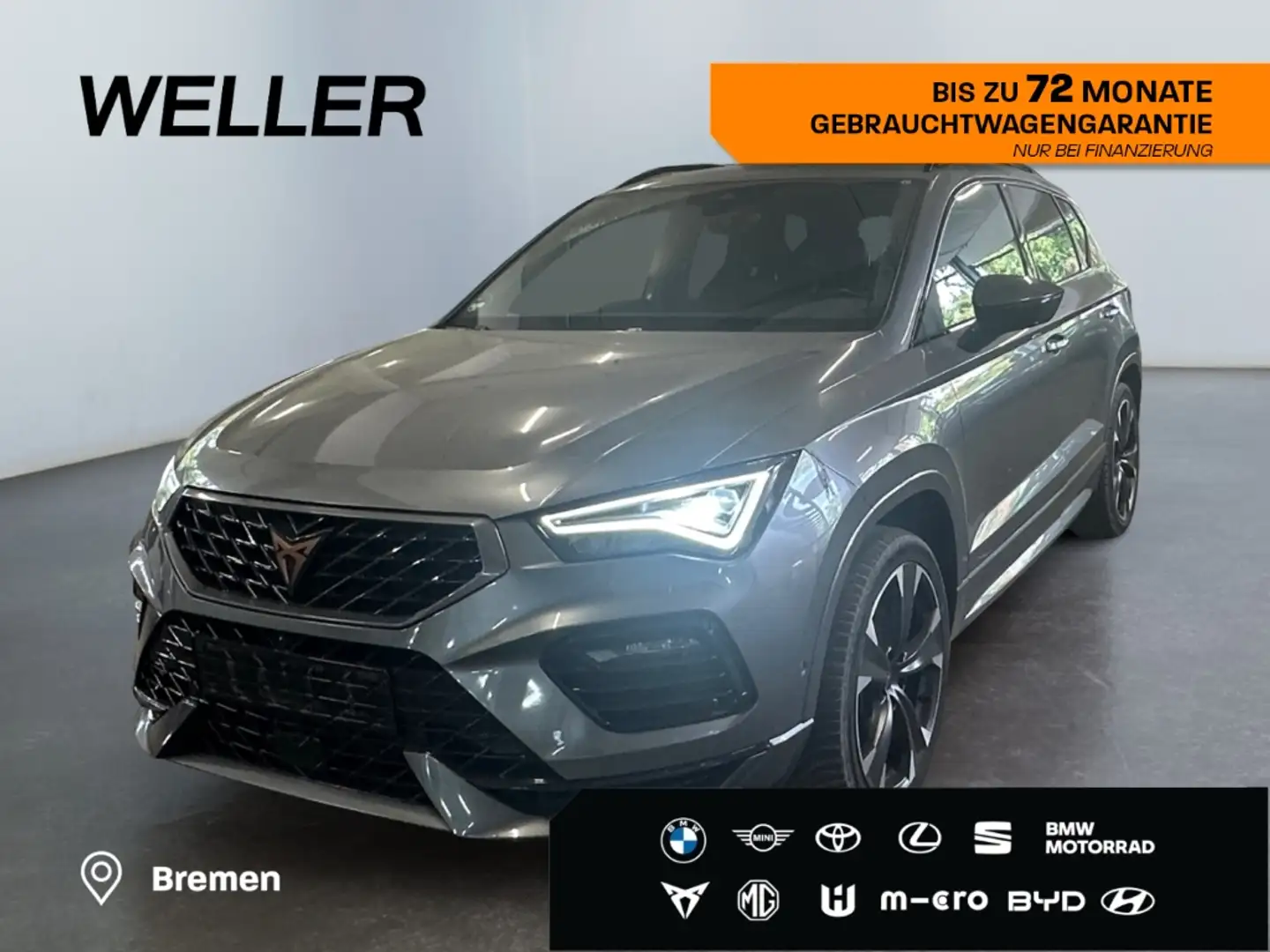 CUPRA Ateca 2.0 TSI 4Drive DSG *LED*AHK*Beats*el Heck* Grijs - 1