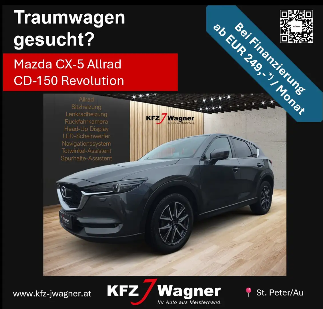 Mazda CX-5 CD150 AWD Revolution Allrad LED Grau - 1