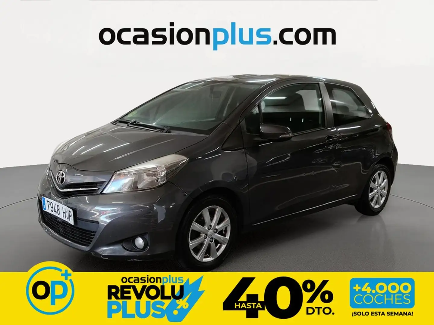 Toyota Yaris 1.4D-4D Active Gris - 1