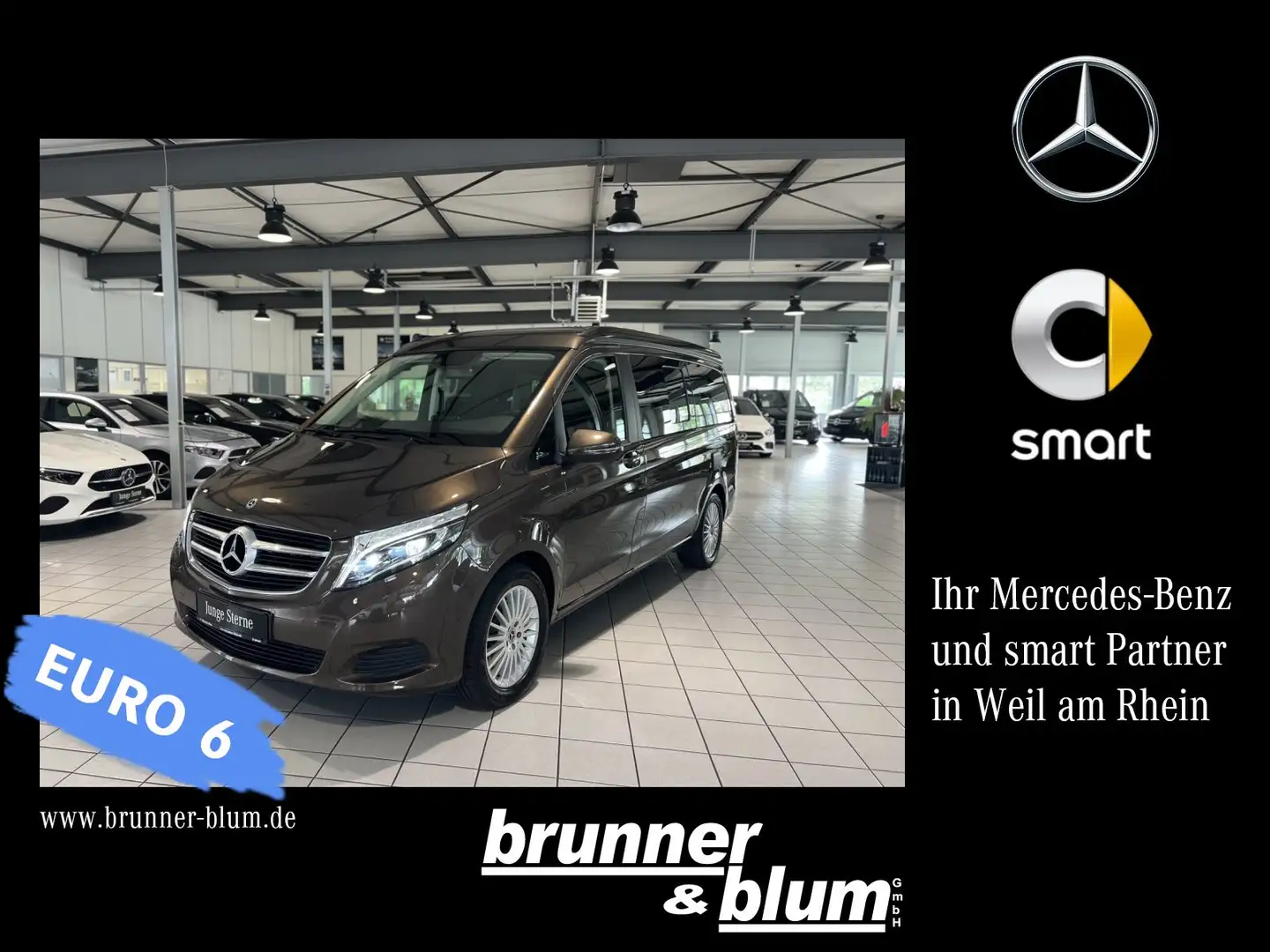 Mercedes-Benz V 250 V 250 d Marco Polo Kamera,AHK,Markise,Küche,Navi smeđa - 1