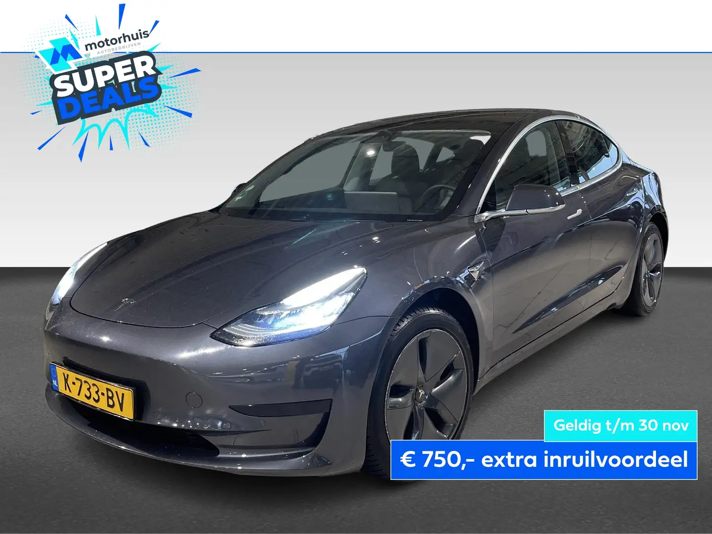 Tesla Model 3 Standard Plus RWD | Trekhaak | Lederen Bekleding | Gris - 1