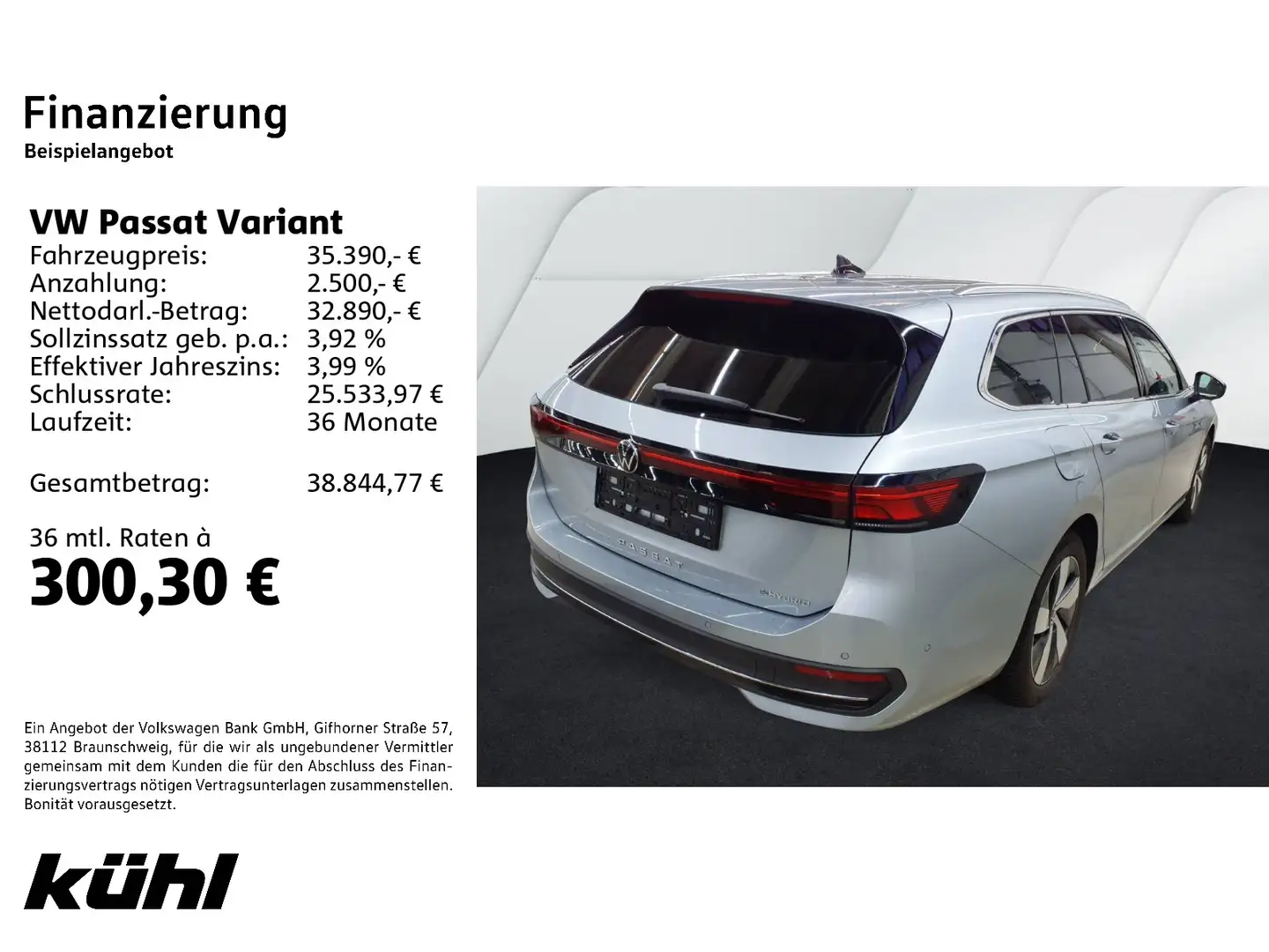Volkswagen Passat Variant 1.5 TSI eHybrid DSG Business LED/ Argent - 2