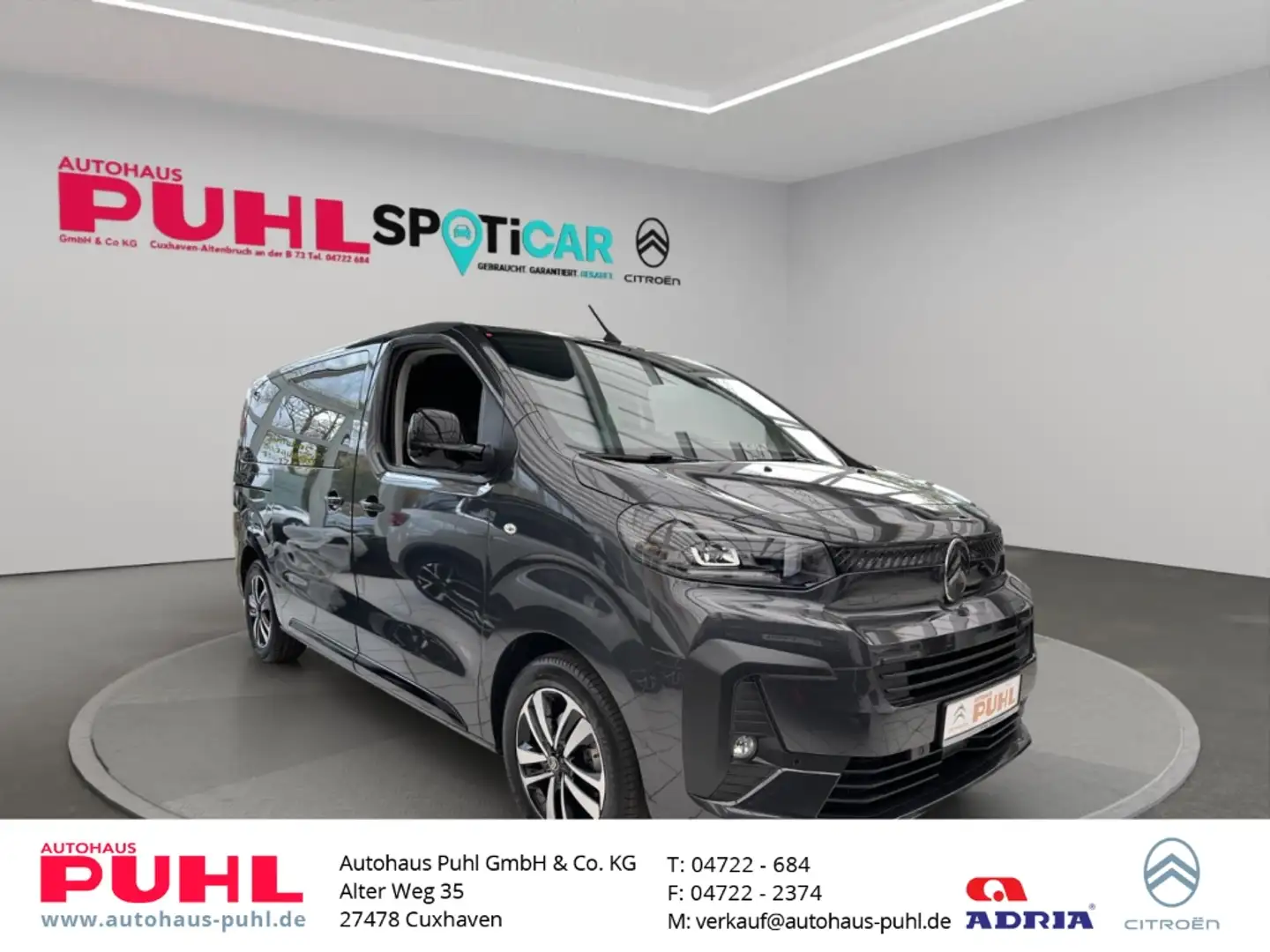 Citroen Spacetourer Plus M Autom,8 Sitzpl.AHK,Sitzheiz.Kamera, Grau - 1