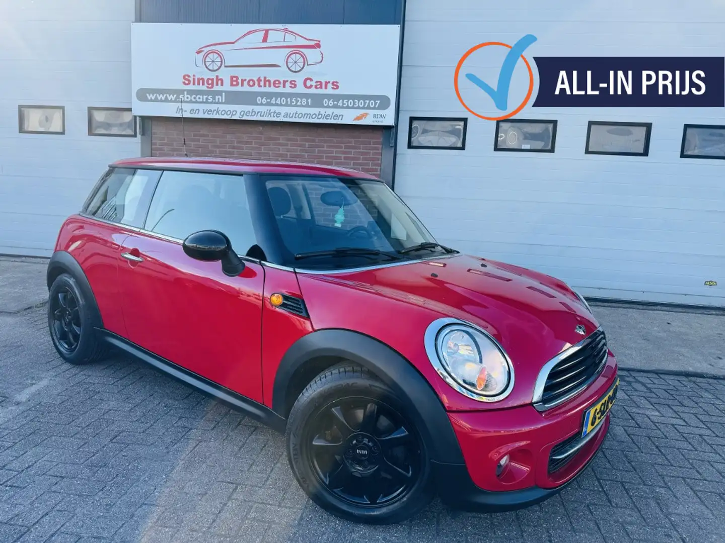 MINI One Mini 1.6 MINIMAL. Bns AIRCO CRUIS NAVI NAP INRUIL Rood - 1