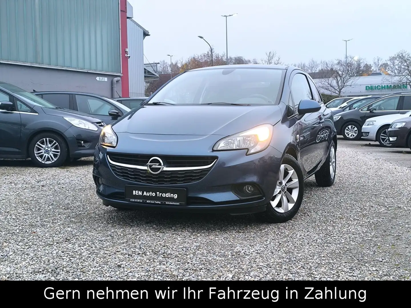 Opel Corsa E Active Sthz°Lenk.Heiz°Temp°Klima°And/App Bleu - 1