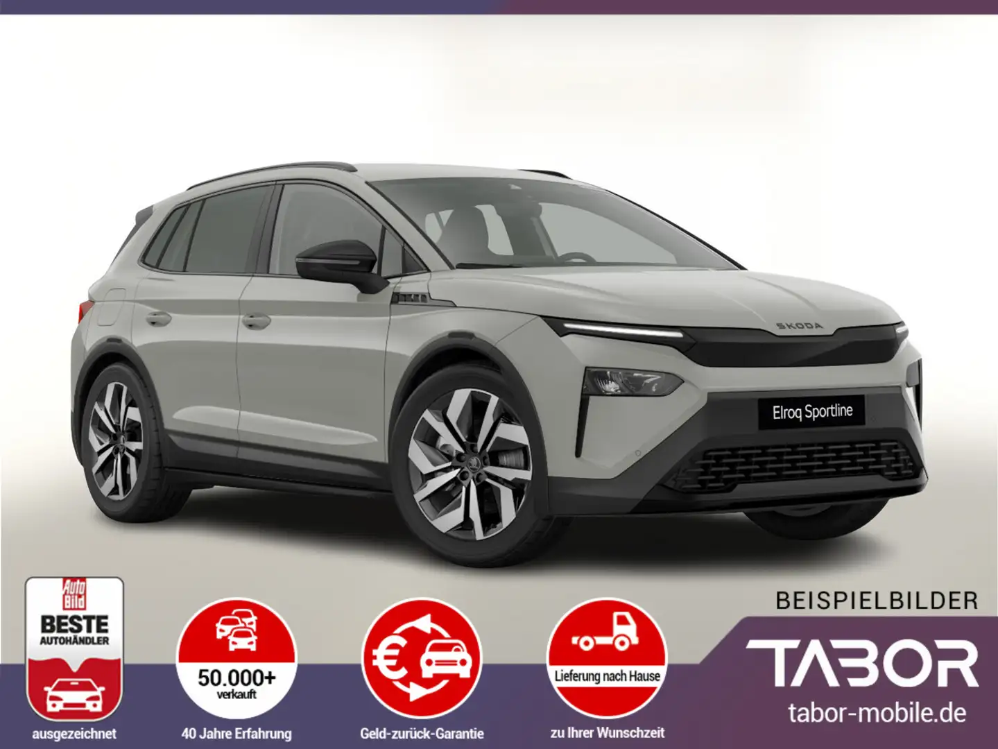 Skoda Elroq 85 Sportl LED Nav WärmeP WinterP Clever Grau - 1