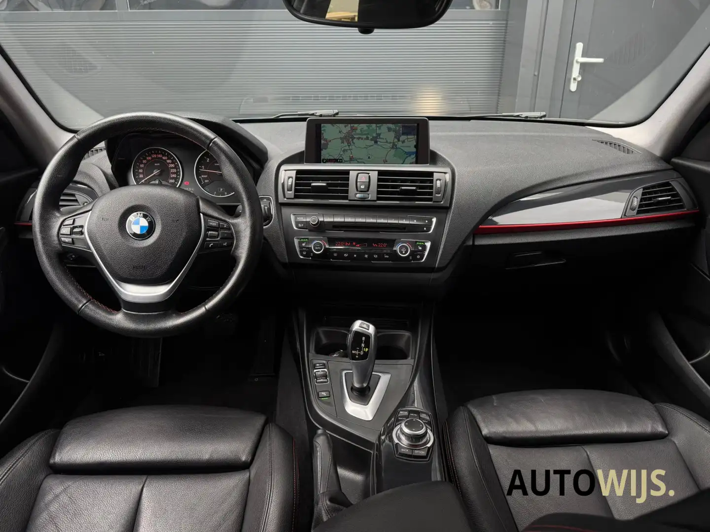 BMW 118 1-serie 118i Business+|SPORT|LEDER|AUT|NL AUTO|XEN Blauw - 2