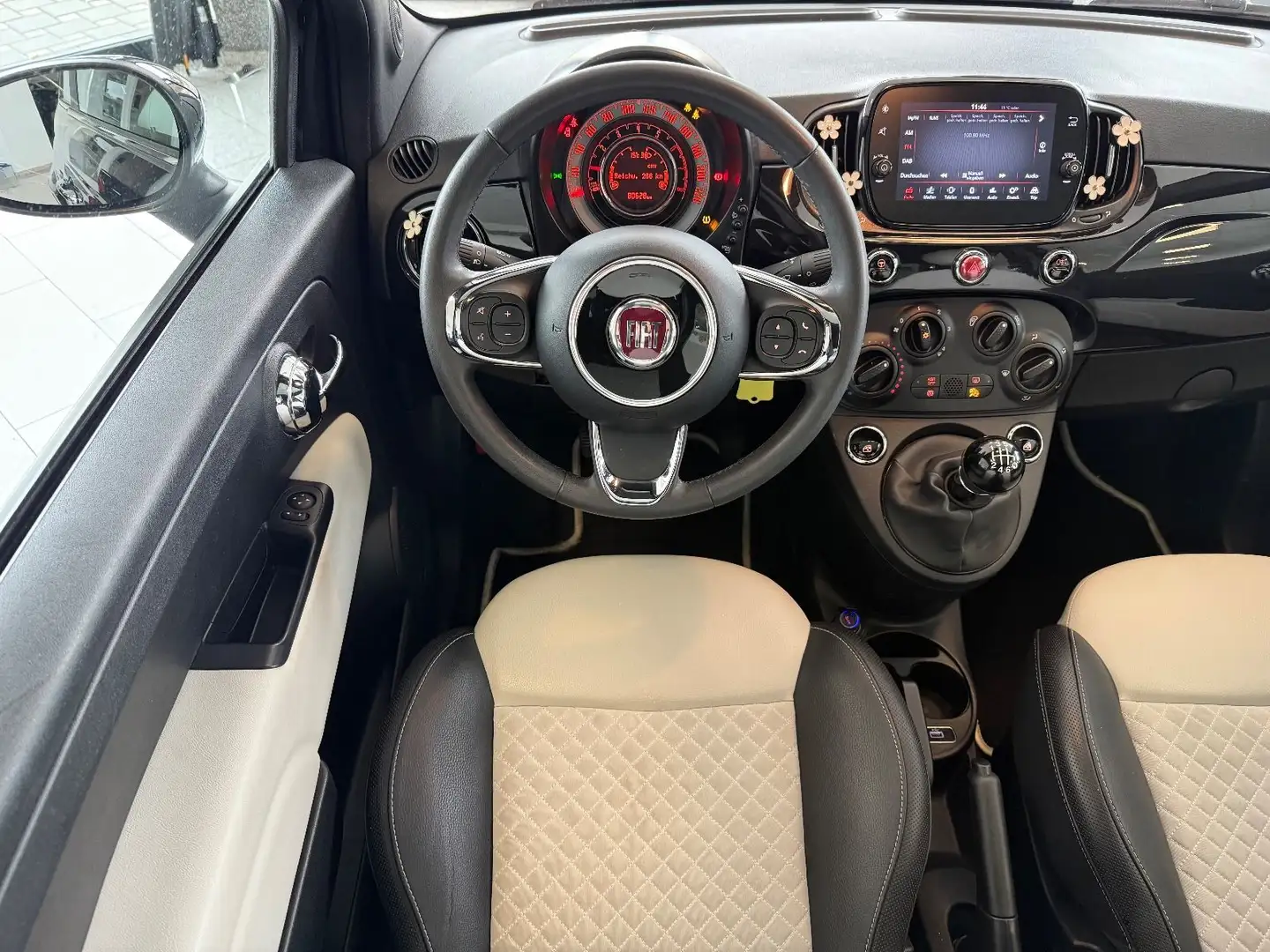 Fiat 500 DolceVita Tempomat Klima Pano. Leder Noir - 2