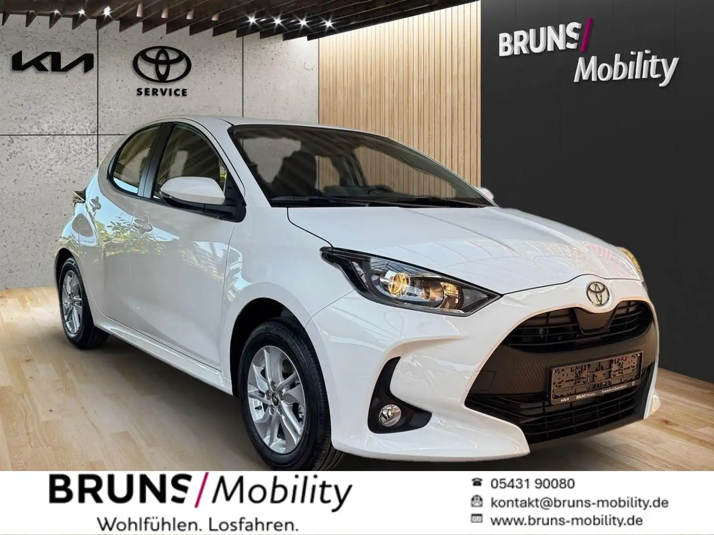 Toyota Yaris 1.5 Hybrid Kamera Sitzheizung Carplay Alu Weiß - 1