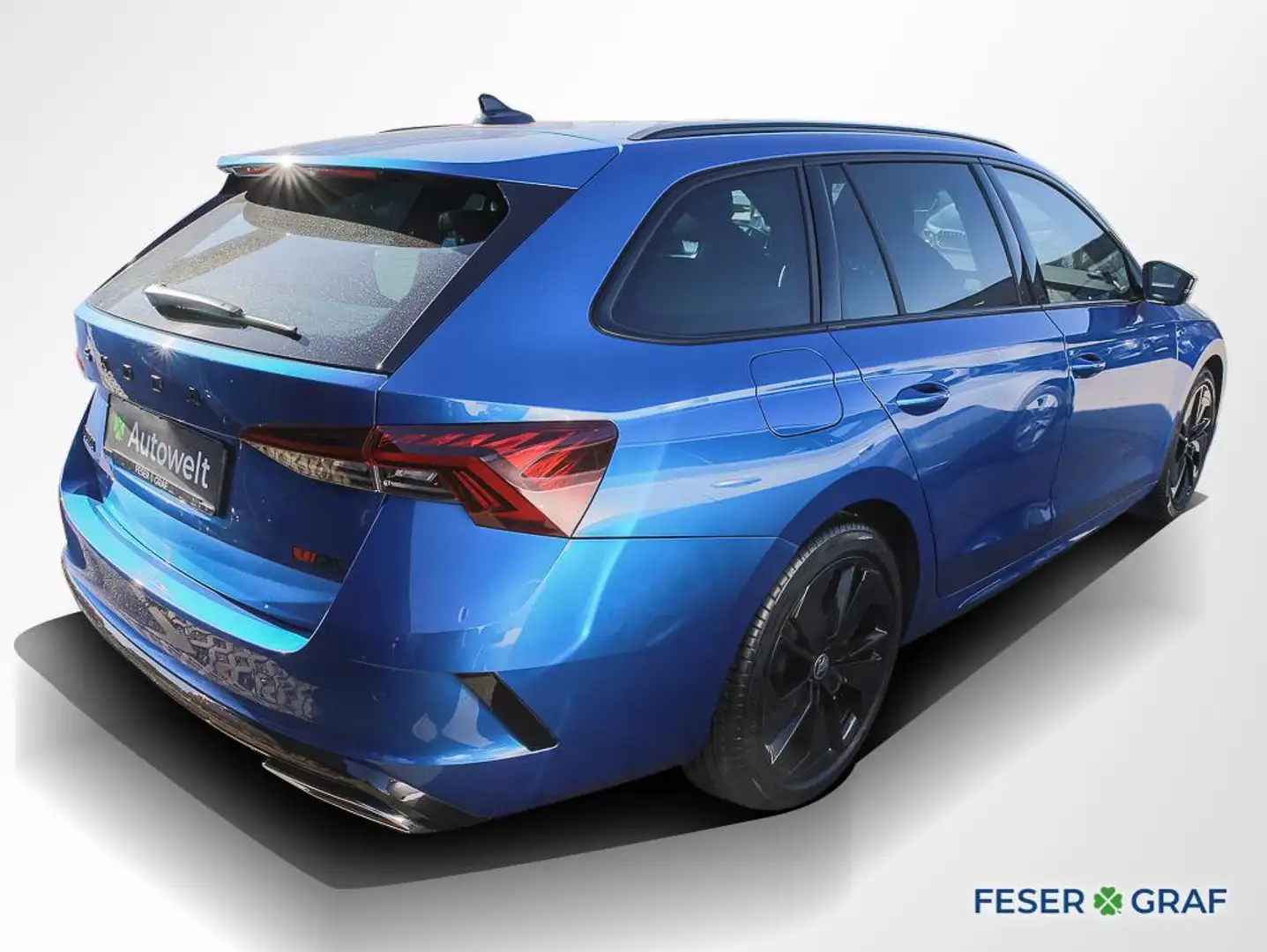 Skoda Octavia Combi RS 2.0 TDI DSG Matrix Navi Pano Blau - 2