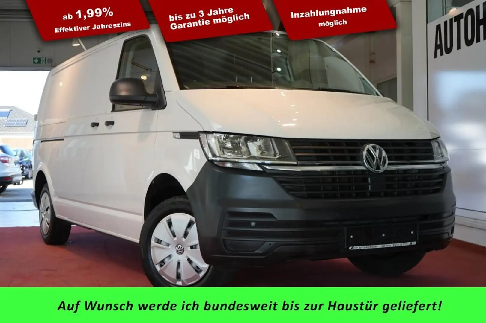 Volkswagen T6 Transporter DSG Lang *CarPlay*Klima*AHK* Weiß - 1