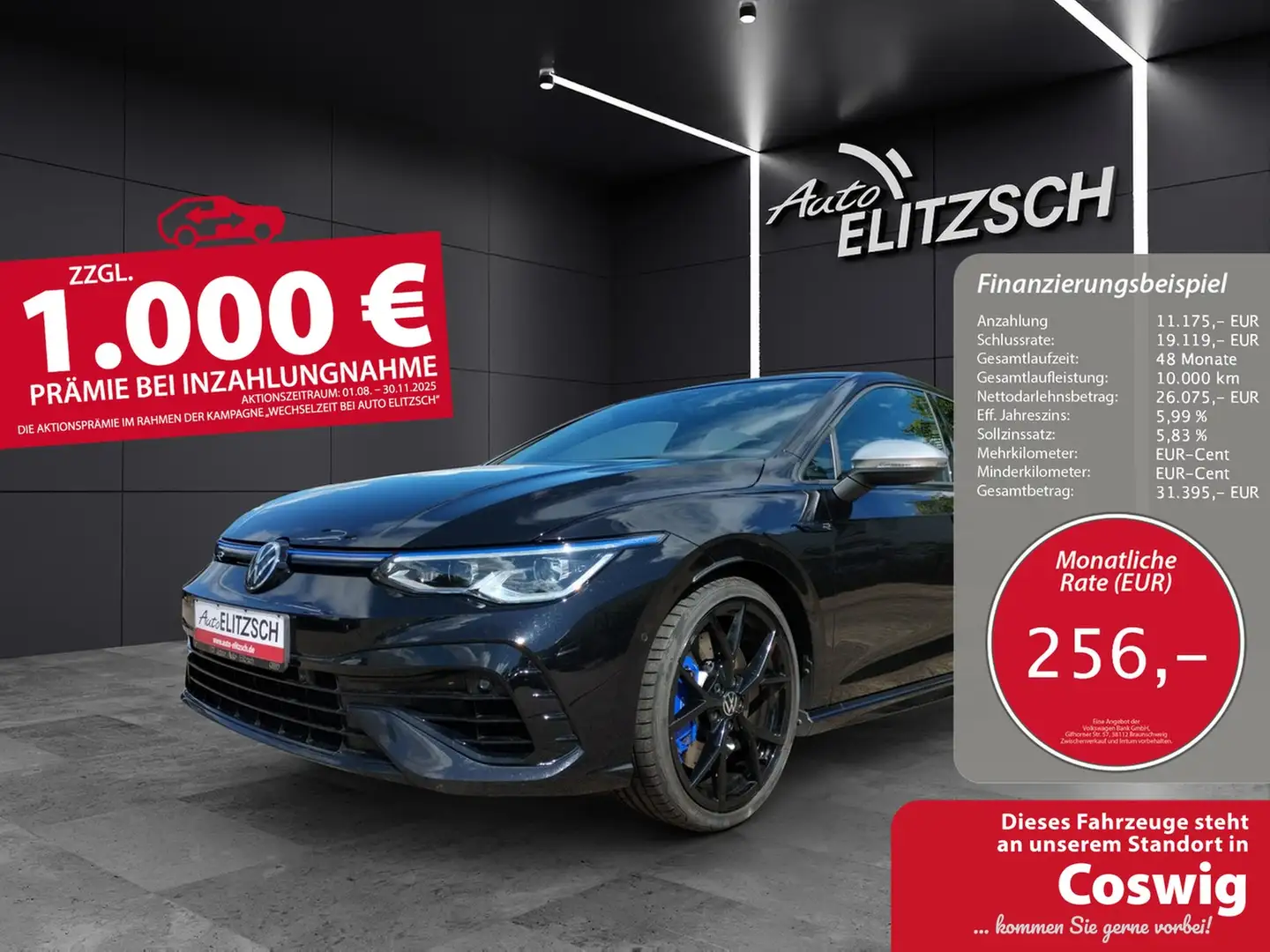 Volkswagen Golf VIII R 4M DSG Matrix Navi Harman AID ACC RFK 19" Schwarz - 1