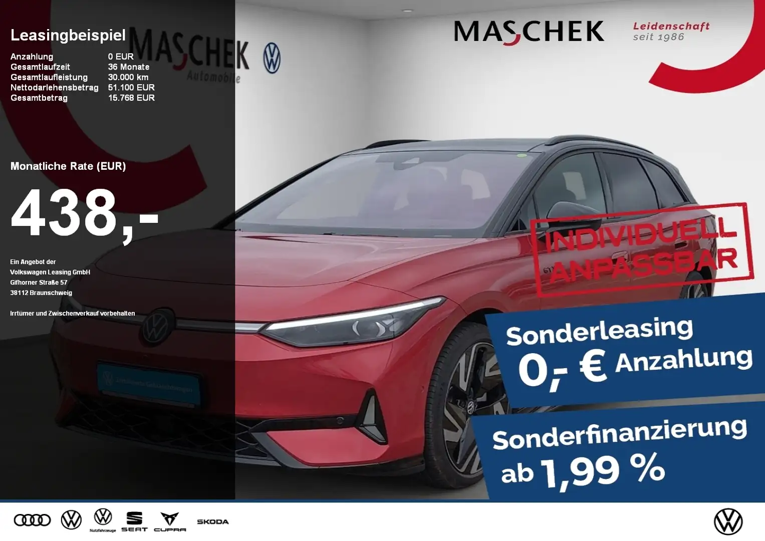 Volkswagen ID.7 Tourer GTX 4Motion Wärmepumpe Pano AHK IQ-Light Schwarz - 1