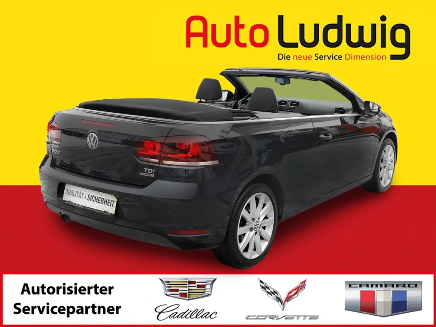 Volkswagen Golf Cabriolet Golf Cabrio Sky BMT 1,6 TDI DPF*PARK PILOT*XENO... Schwarz - 2