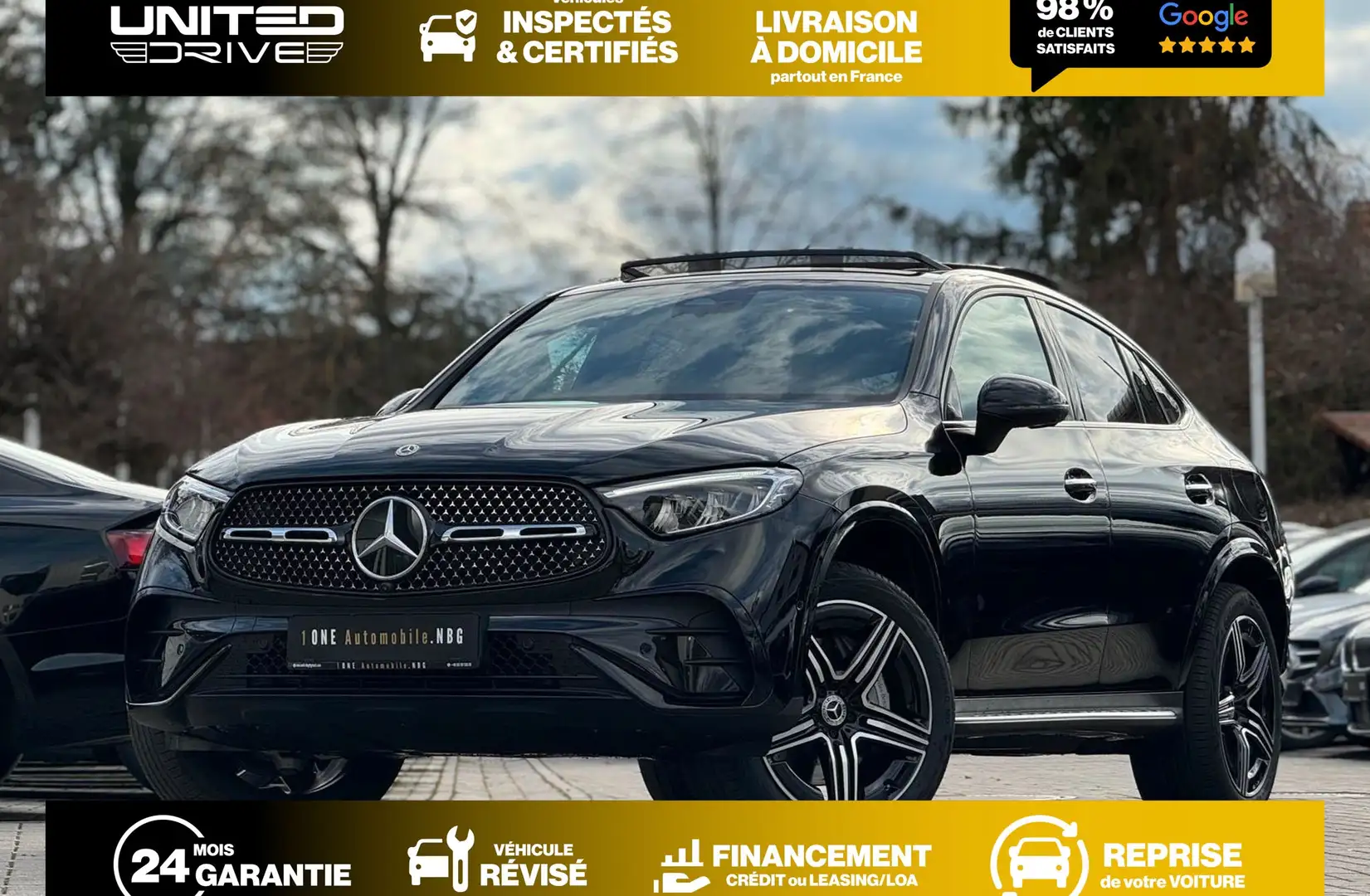 Mercedes-Benz GLC 300 de Coupé 9G-Tronic 4Matic AMG Line 333CV Noir - 1
