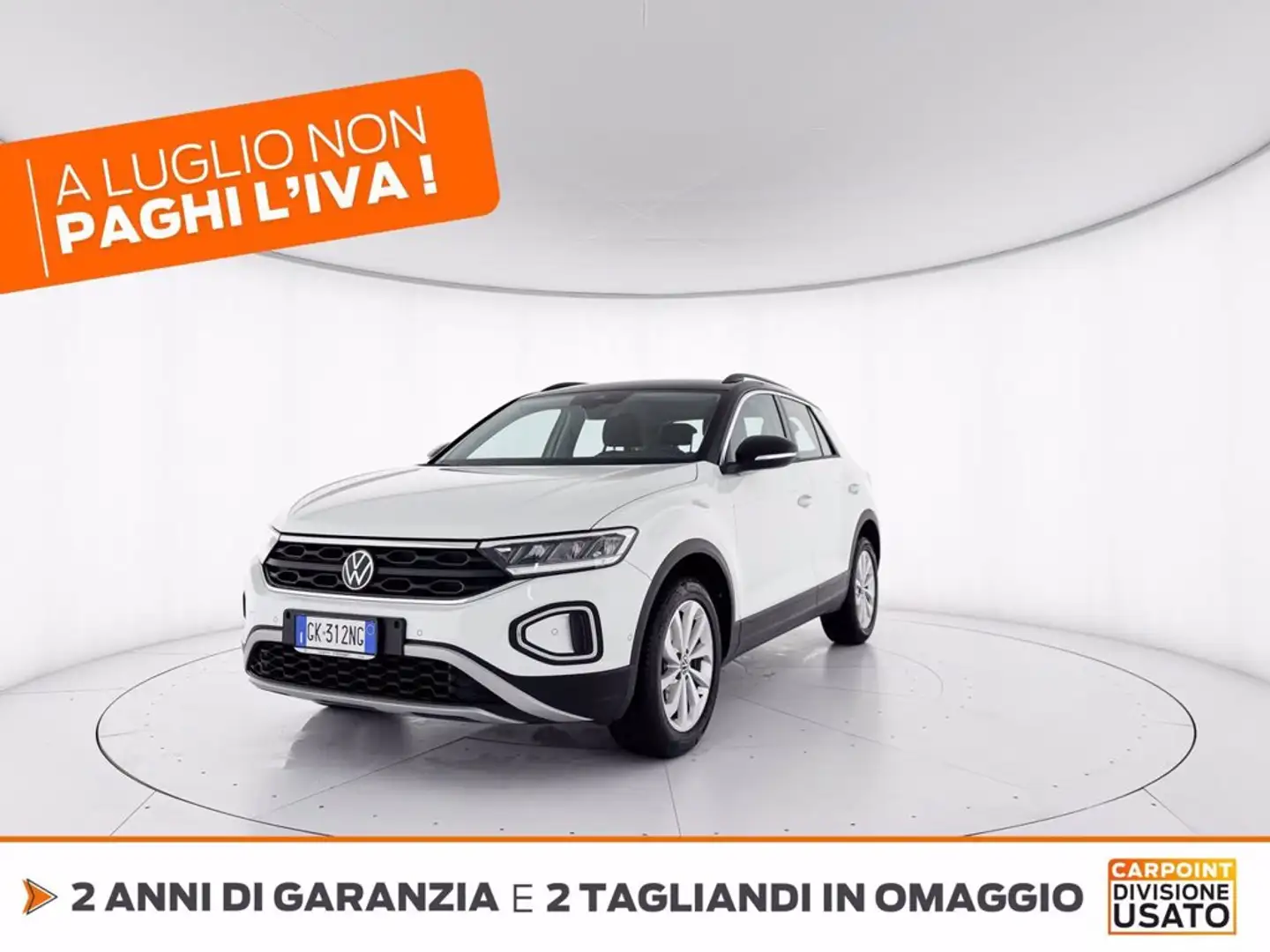 Volkswagen T-Roc 1.5 tsi life dsg Bianco - 1