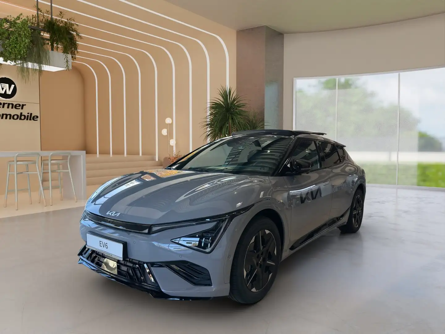 Kia EV6 GT-line 84 kWh RWD Drive GD SD WP Grau - 1