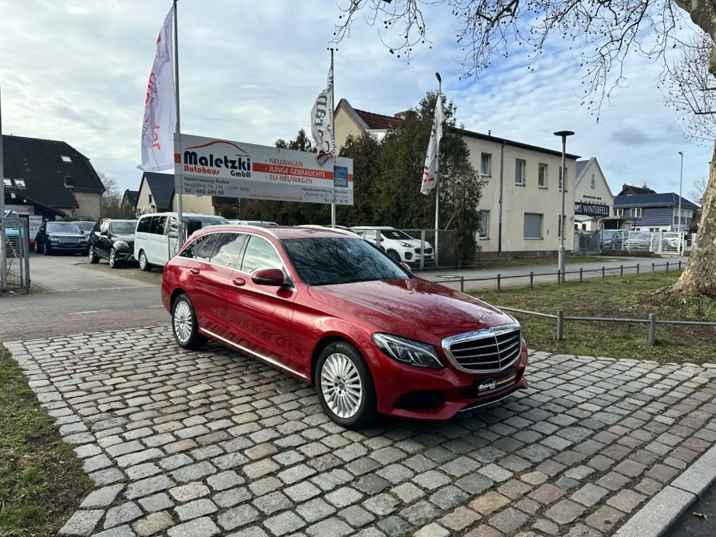 Mercedes-Benz C 200 d T 7G-Tronic Plus*LED*Comand*SHZ*Leder* Červená - 1