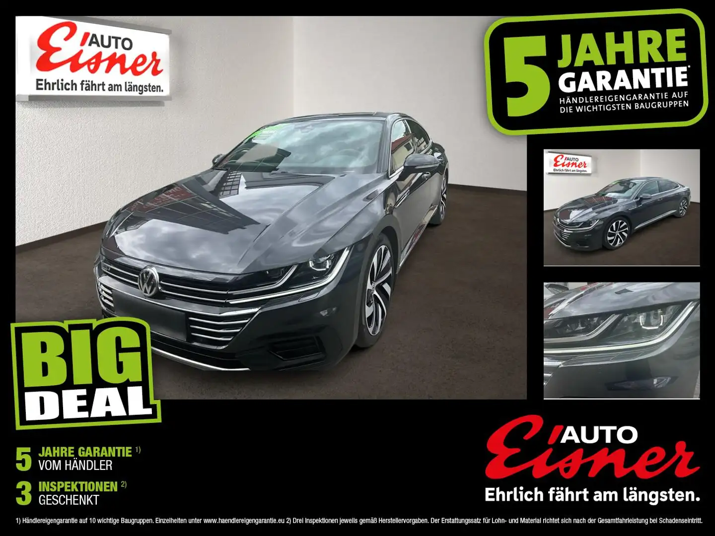 Volkswagen Arteon 2.0 TDI 4Motion R-Line 4xSHZ ACC AHK AUT Grau - 1