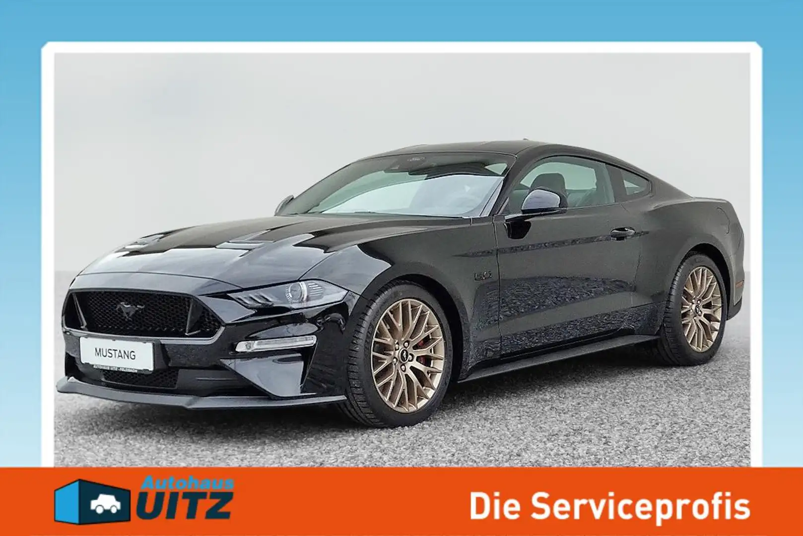 Ford Mustang GT Coupe *Golden Pony* +LED+Premium Negru - 1